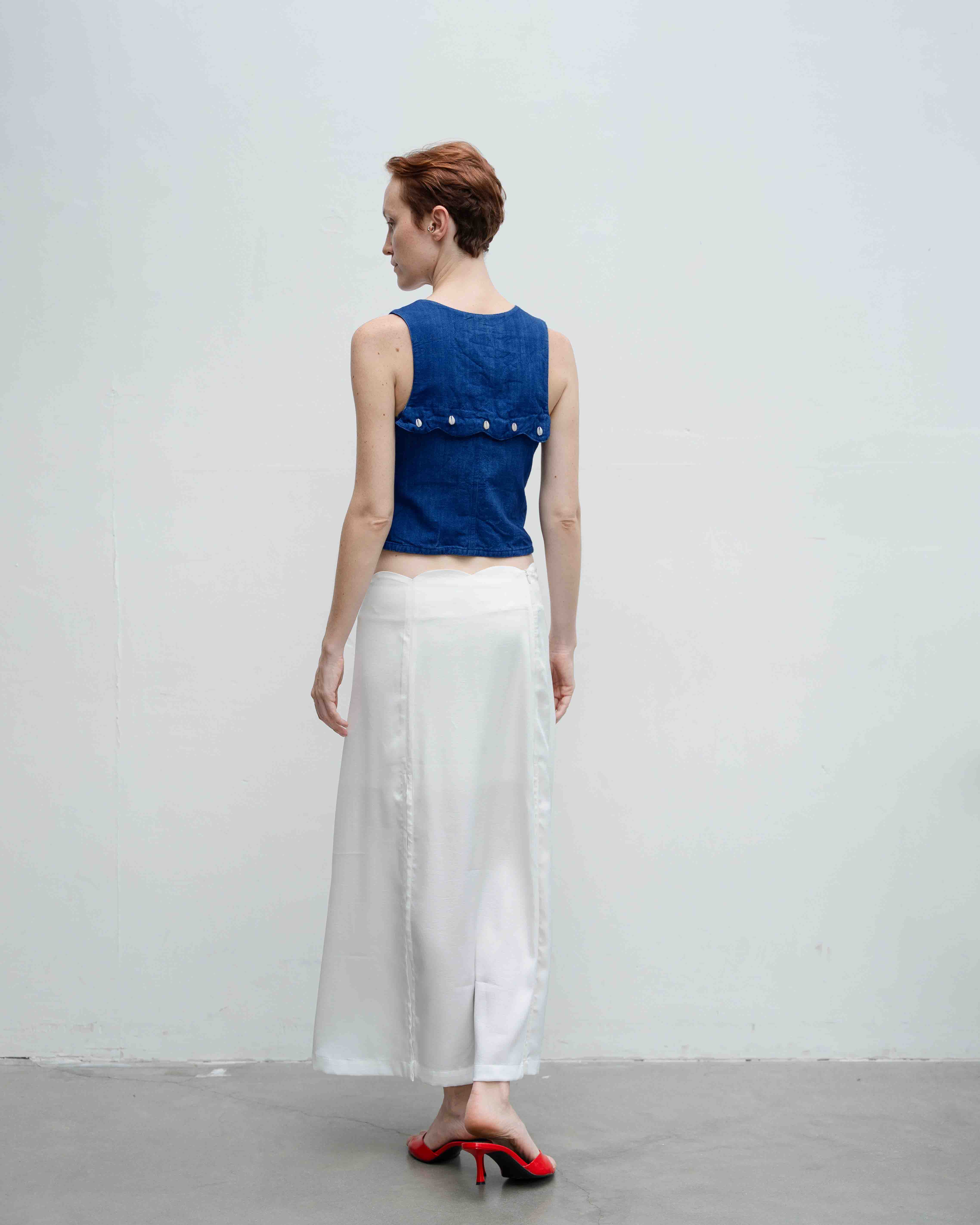 Xanh Long Lanh Indigo Top